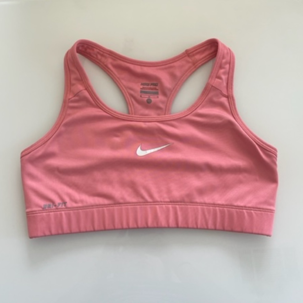 Nike | Pink/Peach Dri-FIT No-Pad Training Sports Bra – Size M